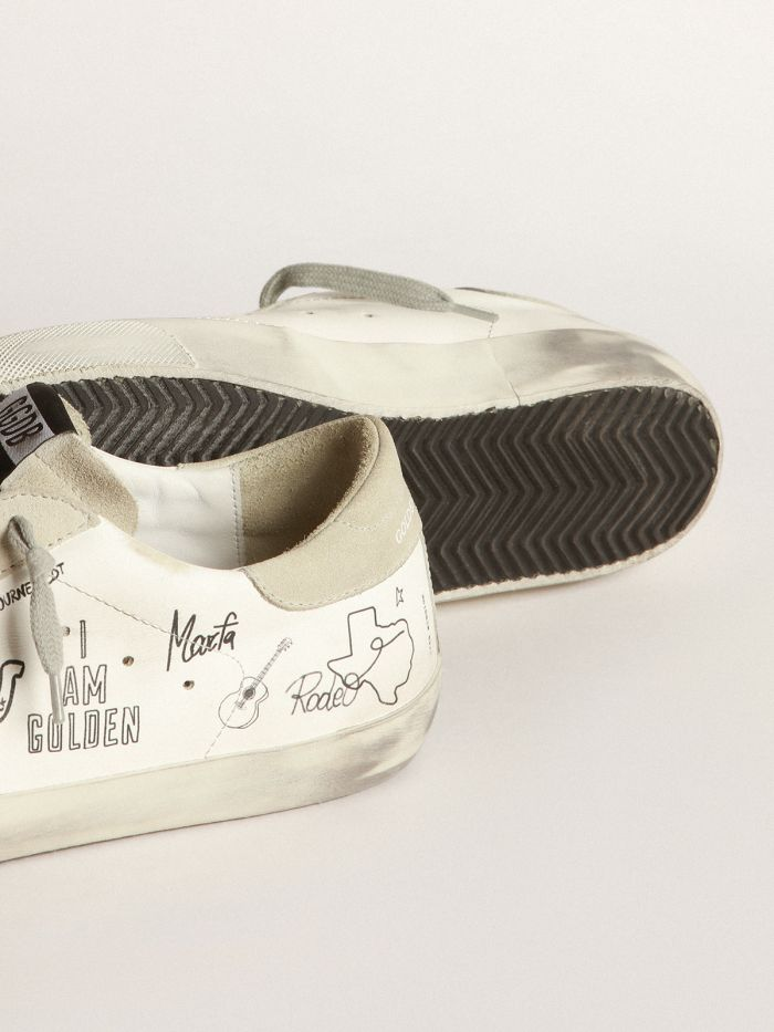 Super-star Sneakers With Te - As Graffiti - White Unisex Streetwear Limited Edition