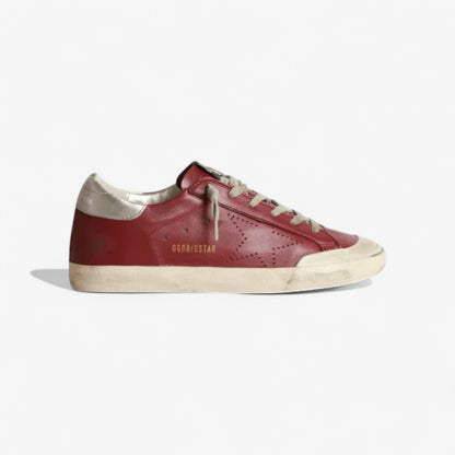 Superstar Sneakers In Nappa Leather With Perforated Star - Grey Unisex Streetwear Limited Edition