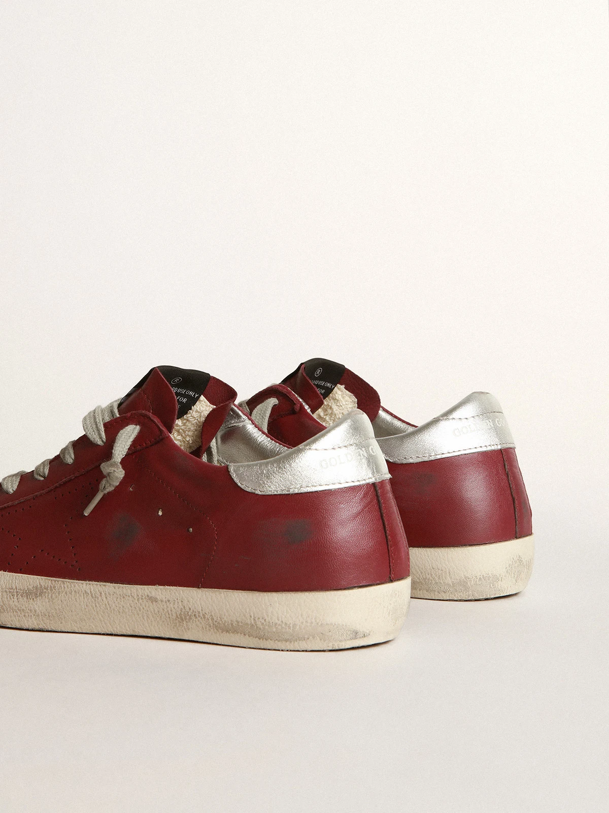 Superstar Sneakers In Nappa Leather With Perforated Star - Grey Unisex Streetwear Limited Edition