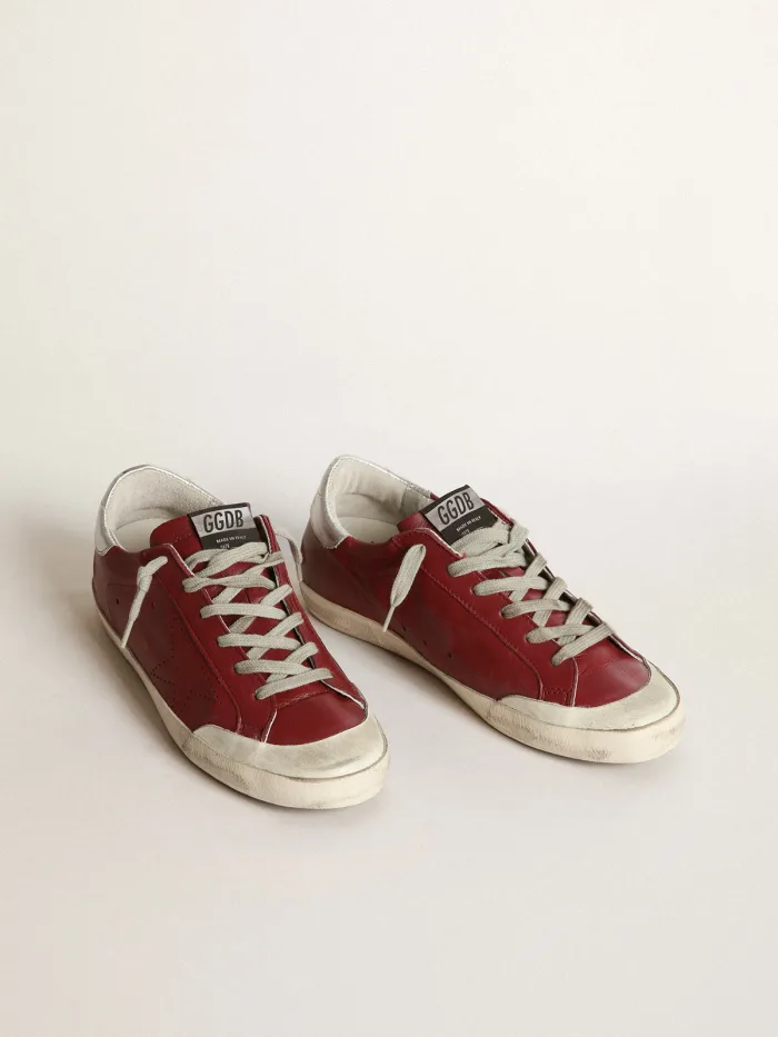 Superstar Sneakers In Nappa Leather With Perforated Star - Grey Unisex Streetwear Limited Edition