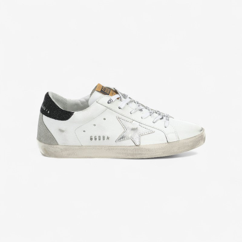 Superstar Sneakers In Nappa Leather With Silver Star - Black Unisex Streetwear Limited Edition