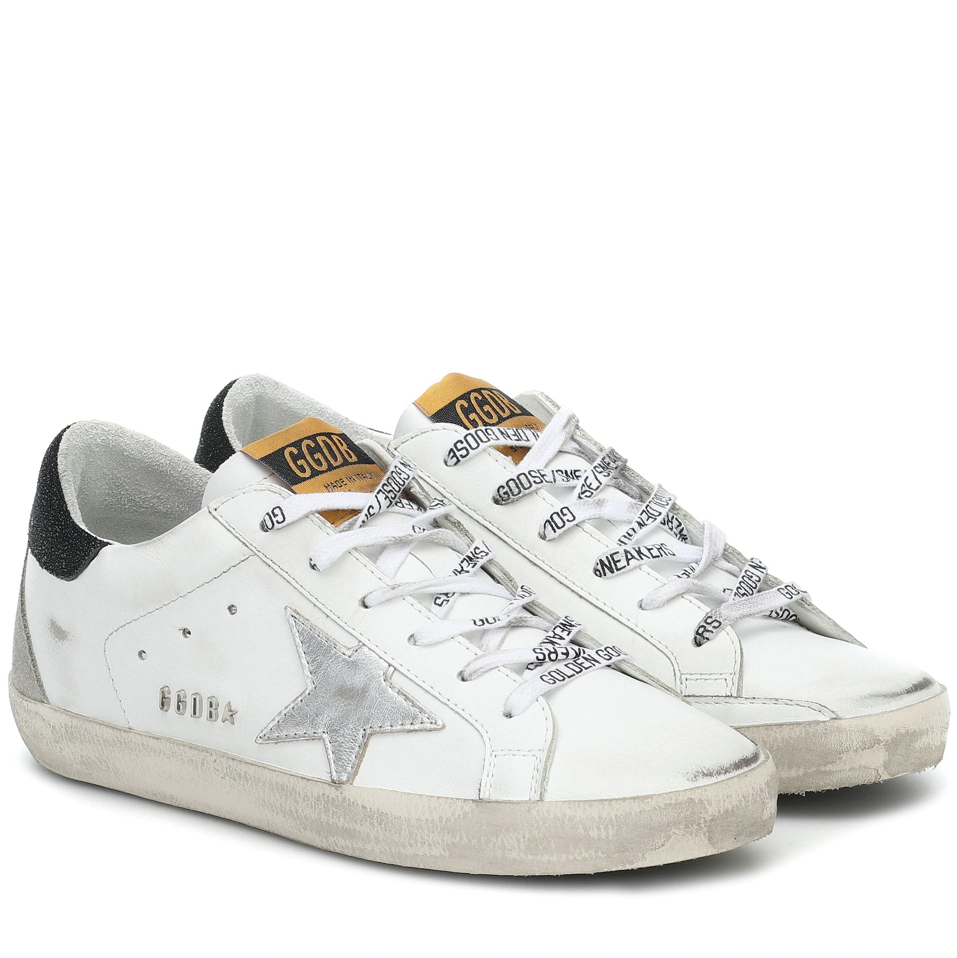 Superstar Sneakers In Nappa Leather With Silver Star - Black Unisex Streetwear Limited Edition