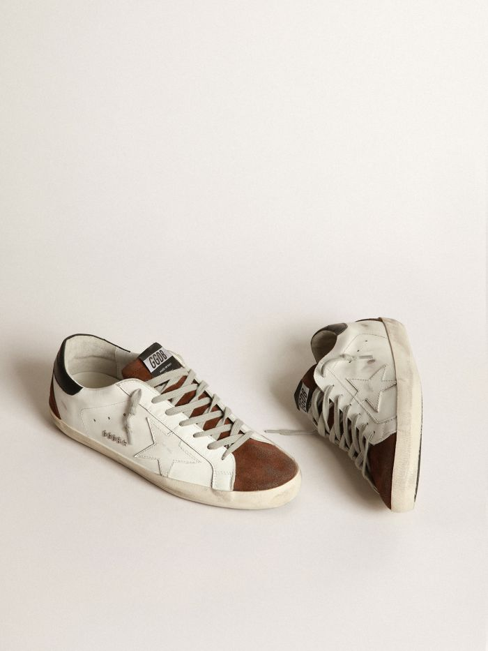 Two-tone And Brown Super-star Sneakers - White Unisex Streetwear Limited Edition