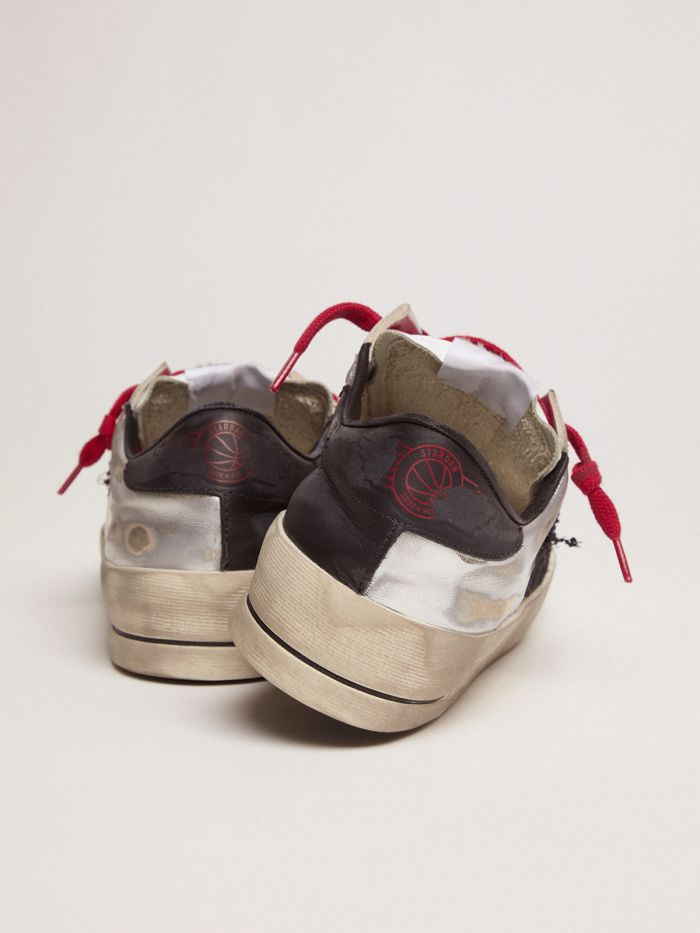 Women's Limited Edition Lab Silver And Animal-print Stardan Sneakers - Red Unisex Streetwear Limited Edition