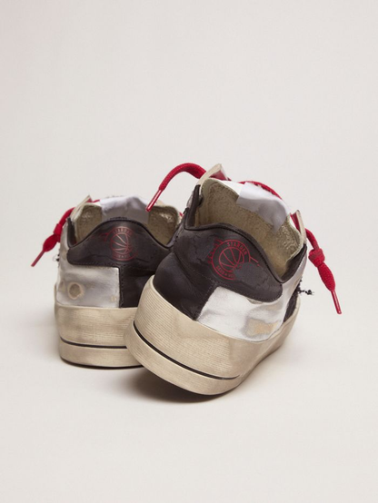 Women's Limited Edition Lab Silver And Animal-print Stardan Sneakers - Red Unisex Streetwear Limited Edition