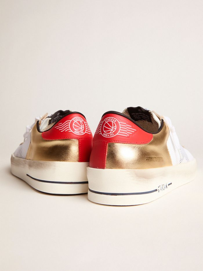 Women's Limited Edition Stardan Sneakers With Gold Inserts - White Unisex Streetwear Limited Edition