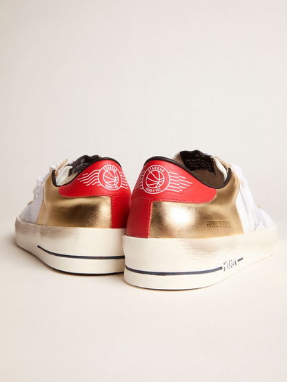 Women's Limited Edition Stardan Sneakers With Gold Inserts - White Unisex Streetwear Limited Edition