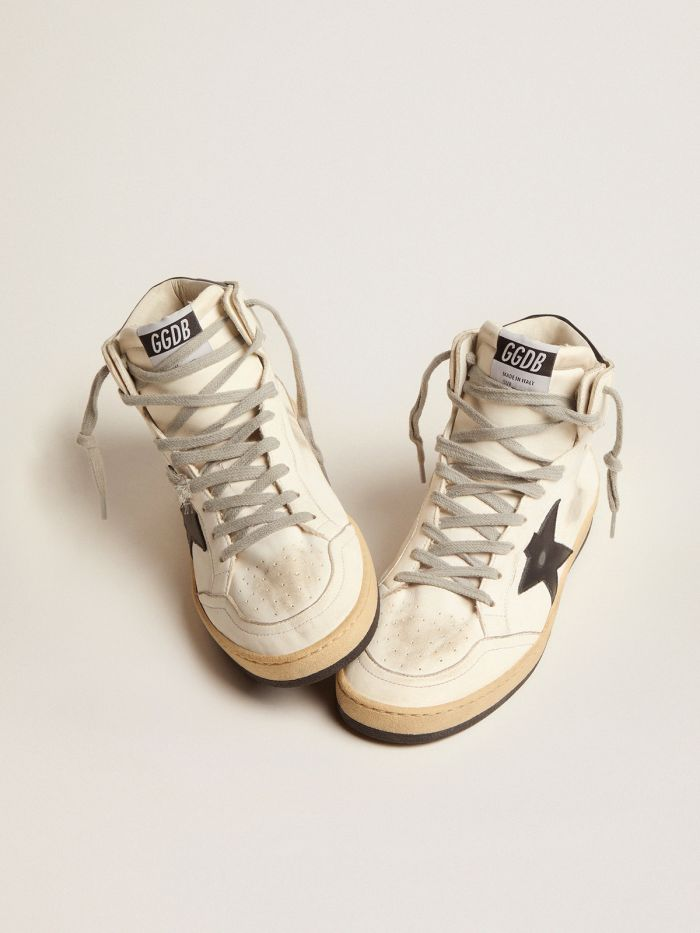 Women s Sky-star Sneakers With Signature On The Ankle And Leather Inserts - Black Unisex Streetwear Limited Edition