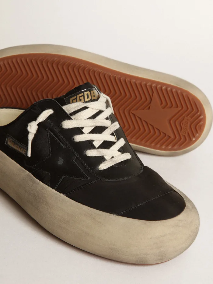 Women's Space-star Sabots In Nylon With Leather Star - Black Unisex Streetwear Limited Edition