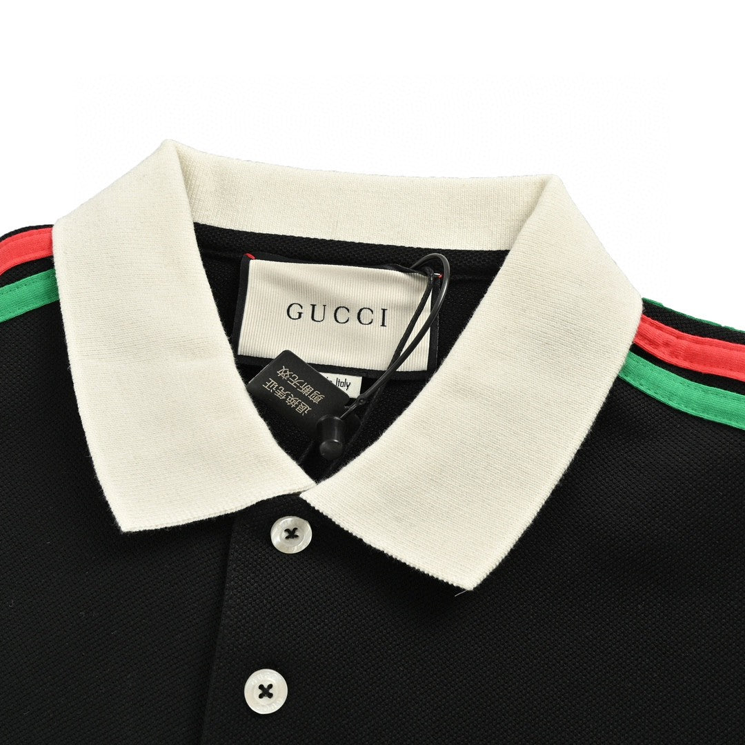 Polo de manga a rayas Gucci