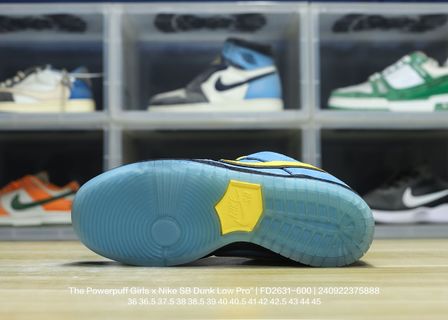 DUNK Powerpuff Girls Sneakers - Blue Unisex Streetwear Limited Edition - **Product Description: DUNK Blue Powerpuff Girls** Unleash your inner hero with the DUNK Blue Powerpuff