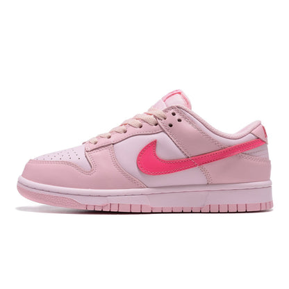 NIKE Dunk Low - Triple Sneakers - Pink Unisex Streetwear Limited Edition