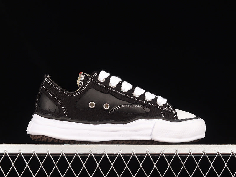 MAISON Mihara Yasuhiro Peterson Og Sole Canvas Low Sneakers - Black Unisex Streetwear Limited Edition