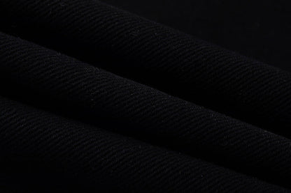 CHROME HEARTS WHITE YELLOW CROSS PATCH JEANS BLACK