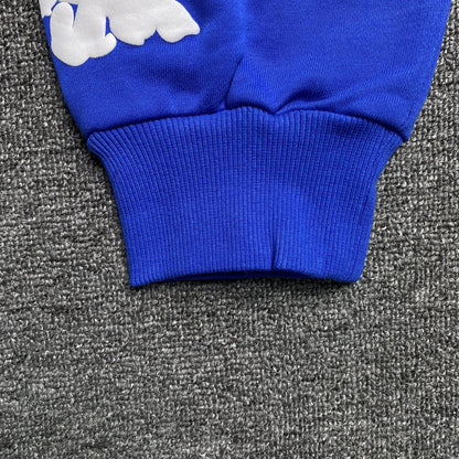 SUDADERA CON CAPUCHA DENIM TEARS CORONA DE ALGODÓN AZUL OSCURO