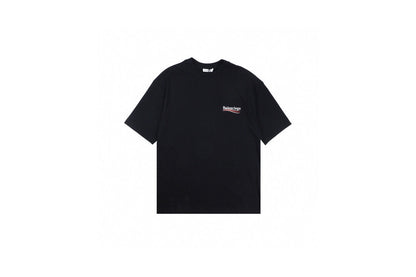 Camiseta Balenciaga con logo Wave (Negra)