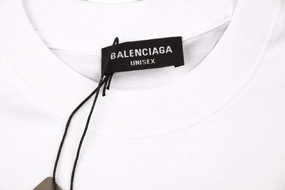 Camiseta Balenciaga con logo en cursiva