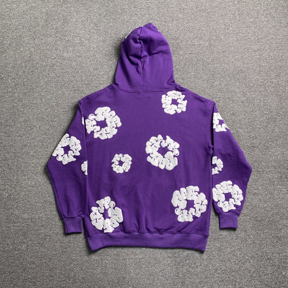DENIM Tears Cotton Wreath Hoodie - Purple Unisex Streetwear Limited Edition