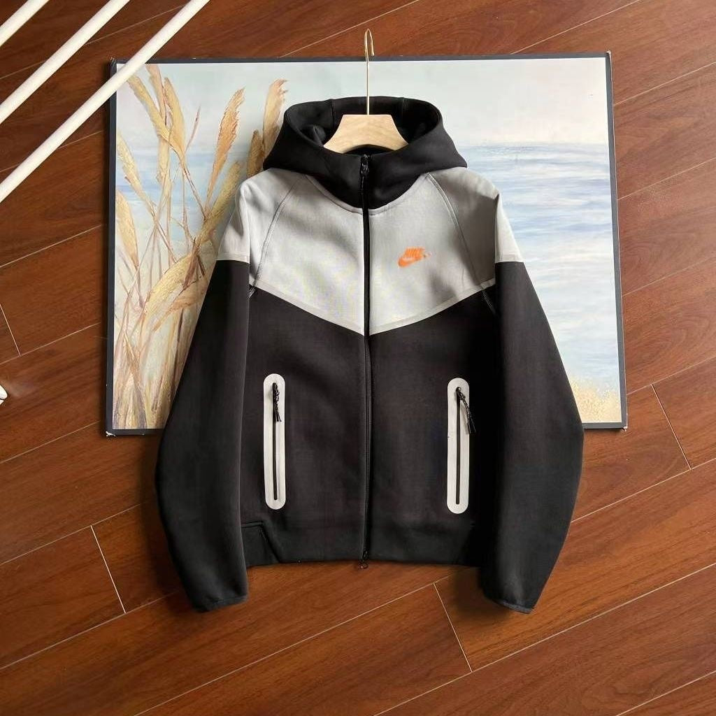 NIKE Tech Fleece Hoodie - Blue - White Unisex Streetwear Limited Edition - The NIKE TECH FLEECE HOODIE BLUE WHITE - REPLICA is the ultimate fusion of modern