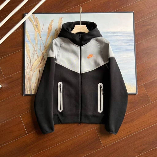 NIKE Tech Fleece Hoodie - Blue - White Unisex Streetwear Limited Edition - The NIKE TECH FLEECE HOODIE BLUE WHITE - REPLICA is the ultimate fusion of modern