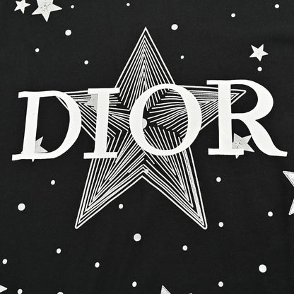 Camiseta negra con estampado de estrella de Dior