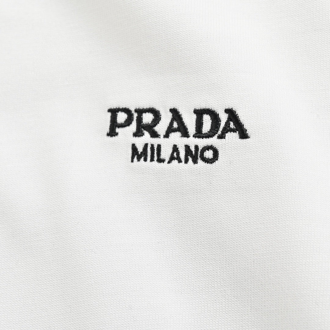 Prada Milano White T-Shirt - logo - replica sneakers