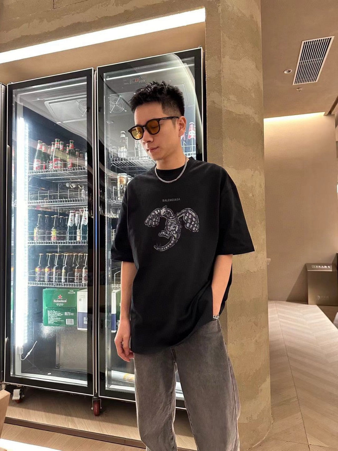 Camiseta Balenciaga - Estampado de langosta