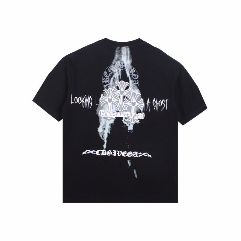CHROME Hearts - Kids See Ghosts T-shirt - Black Unisex Streetwear Limited Edition