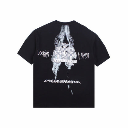 CHROME Hearts - Kids See Ghosts T-shirt - Black Unisex Streetwear Limited Edition