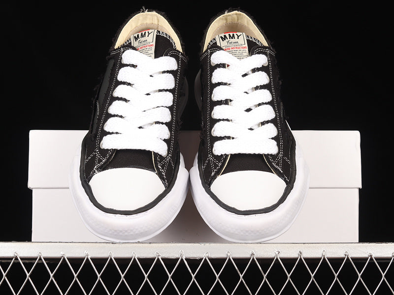 MAISON Mihara Yasuhiro Peterson Og Sole Canvas Low Sneakers - Black Unisex Streetwear Limited Edition