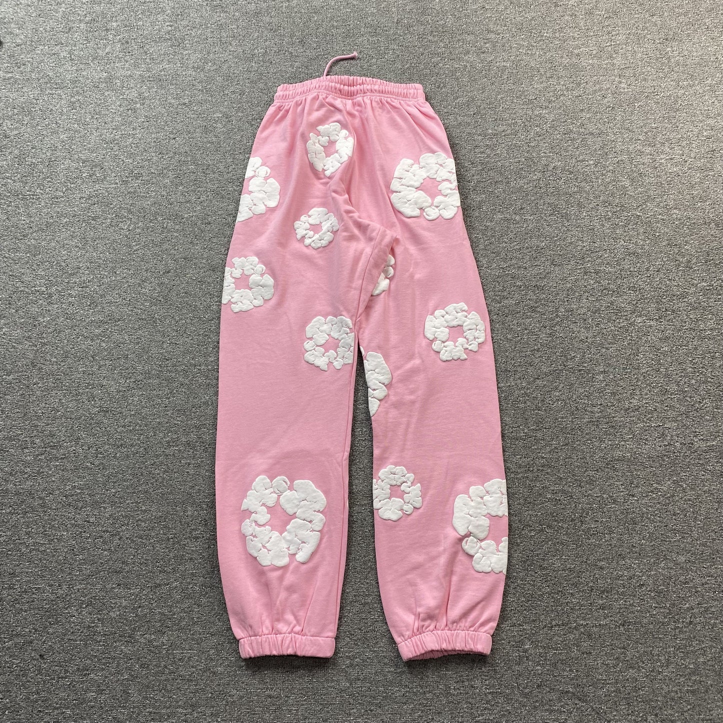 DENIM Tears Cotton Wreath Sweatpants - Pink Unisex Streetwear Limited Edition