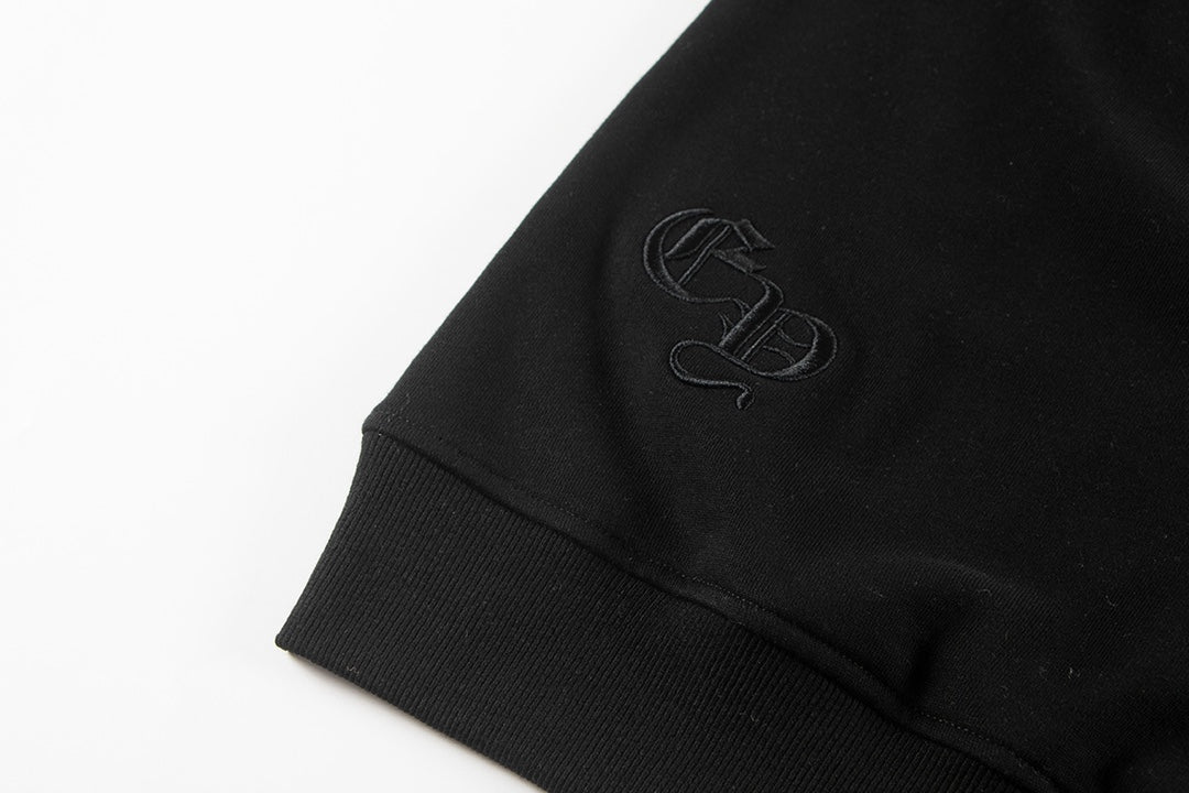 CHROME Hearts Cross Patch Sweatshirt - Black Unisex Streetwear Limited Edition