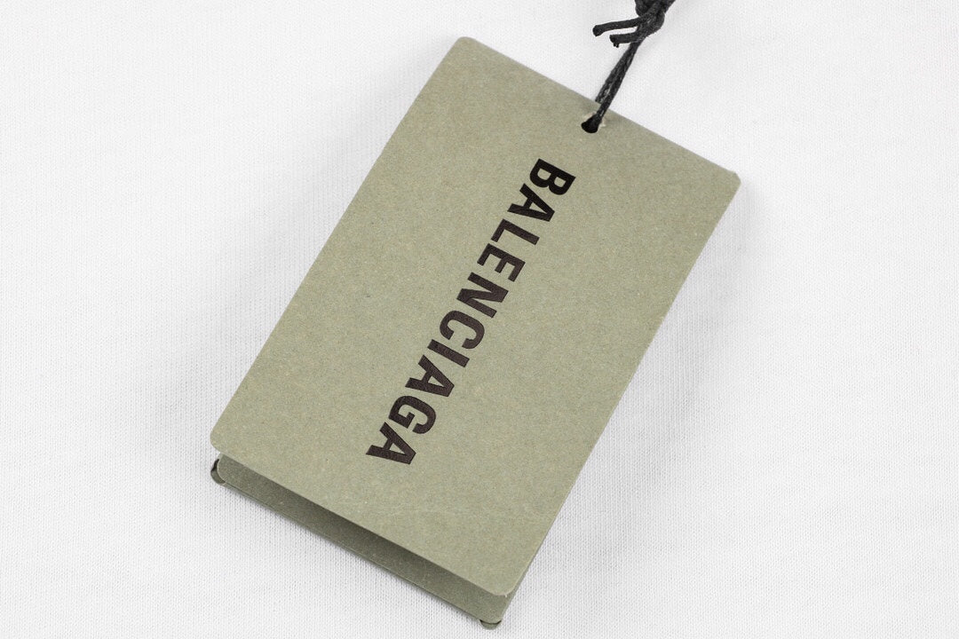 Camiseta Balenciaga con logo Wave (Blanca)