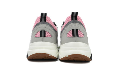 DIOR B22 Grey Sneakers - Pink Unisex Streetwear Limited Edition