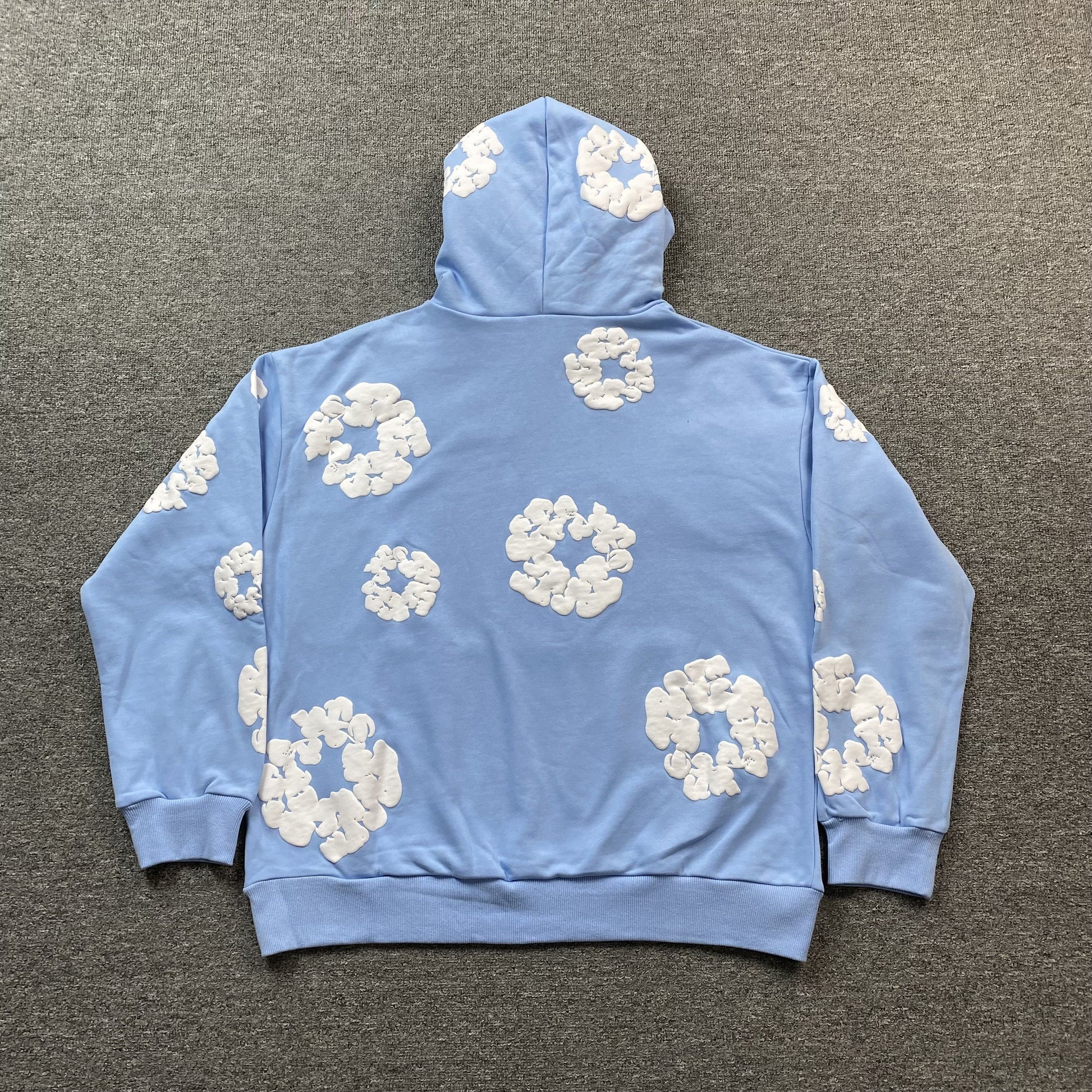 DENIM Tears Cotton Wreath Hoodie Baby - Blue Unisex Streetwear Limited Edition