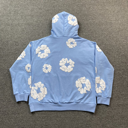 DENIM Tears Cotton Wreath Hoodie Baby - Blue Unisex Streetwear Limited Edition