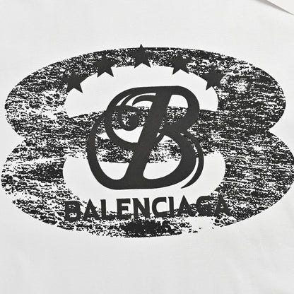 Camiseta Balenciaga - Logotipo desgastado