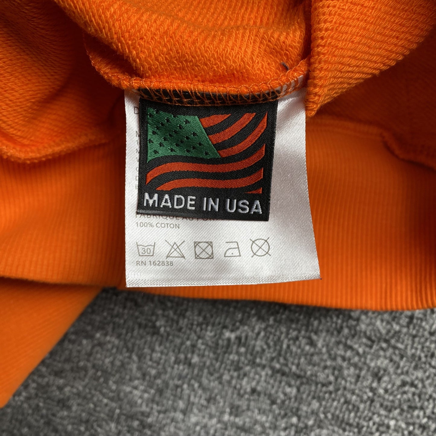 SUDADERA CON CAPUCHA DENIM TEARS CORONA DE ALGODÓN NARANJA