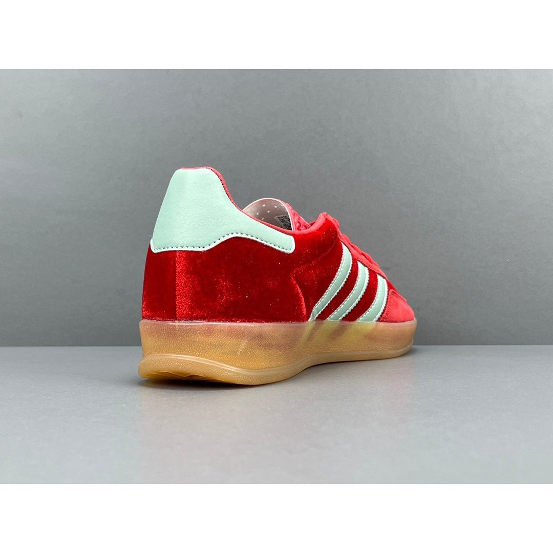 ADIDAS Gazelle Indoor - Red Unisex Streetwear Limited Edition - The ADIDAS GAZELLE INDOOR RED - REPLICA brings a bold and vibrant update to the