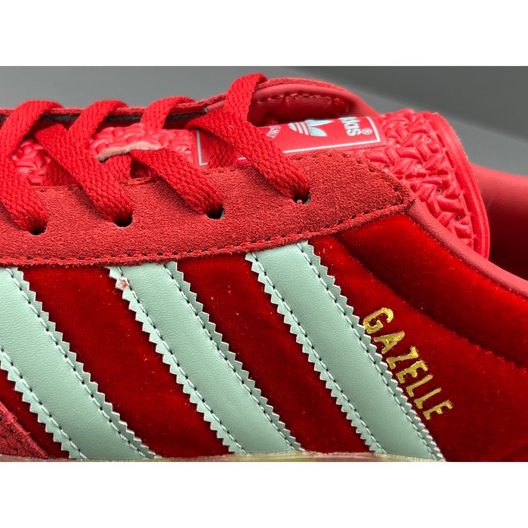 ADIDAS Gazelle Indoor - Red Unisex Streetwear Limited Edition - The ADIDAS GAZELLE INDOOR RED - REPLICA brings a bold and vibrant update to the