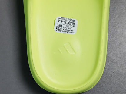 ADIDAS Yeezy Slide - Glow - Green Unisex Streetwear Limited Edition
