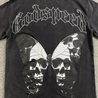 GODSPEED Butterfly Effect T-shirt Washed - Black Unisex Streetwear Limited Edition