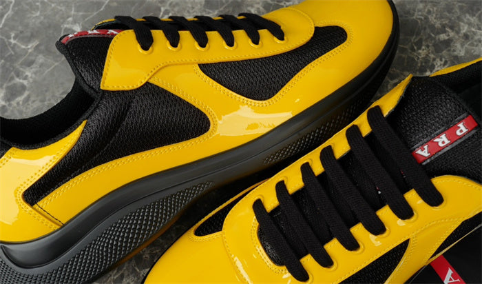 PRADA America's Cup Yellow - Sneakers - Black Unisex Streetwear Limited Edition