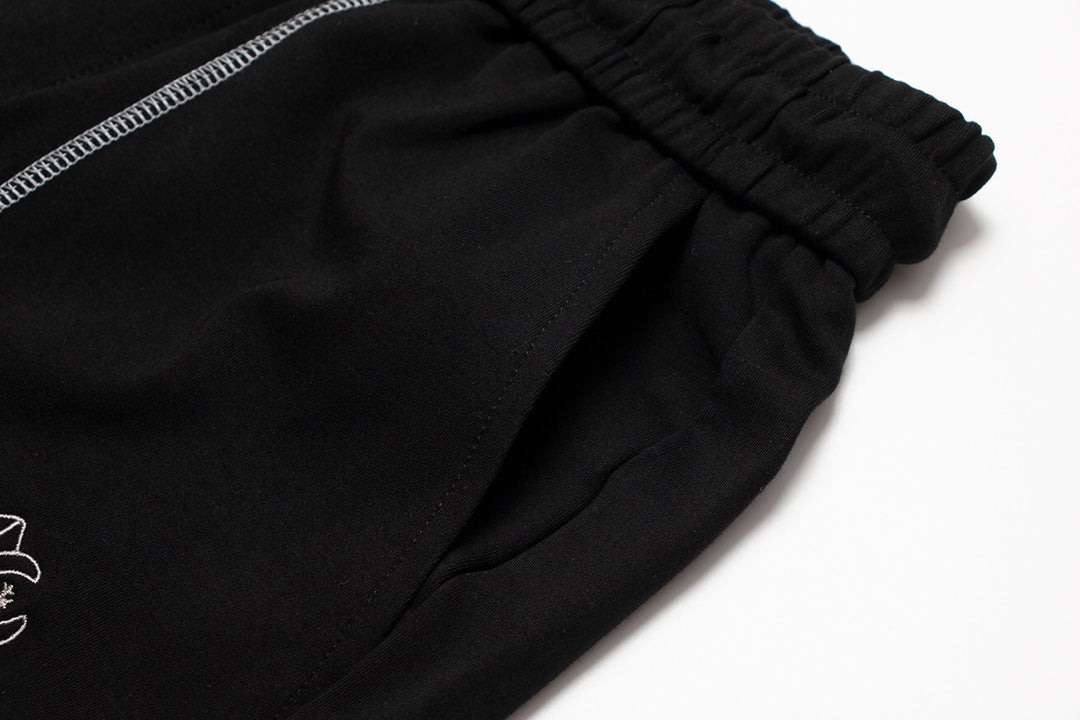 CHROME HEARTS WHITE EMBROIDERY SHORTS BLACK - outsole - replica sneakers