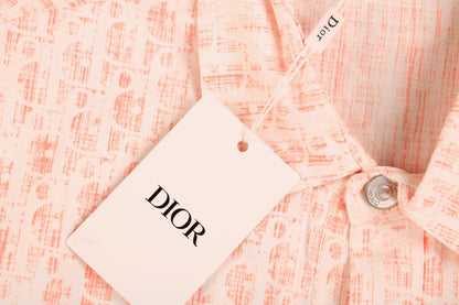 Camisa Dior Monogram (Rosa/Blanco)