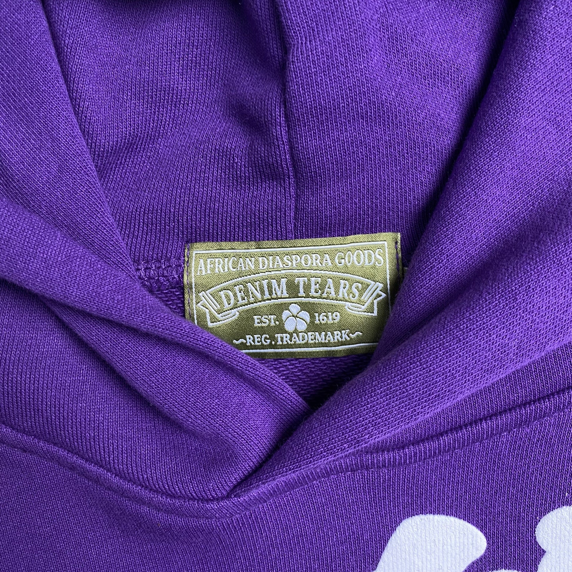 DENIM Tears Cotton Wreath Hoodie - Purple Unisex Streetwear Limited Edition