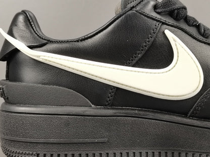 AIR Force 1 - Ambush Sneakers - Black Unisex Streetwear Limited Edition - Introducing the Nike Air Force 1 Ambush Black C a true embodiment of sleekness, style,
