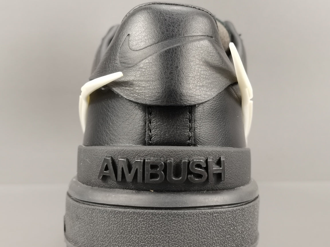 AIR Force 1 - Ambush Sneakers - Black Unisex Streetwear Limited Edition - Introducing the Nike Air Force 1 Ambush Black C a true embodiment of sleekness, style,