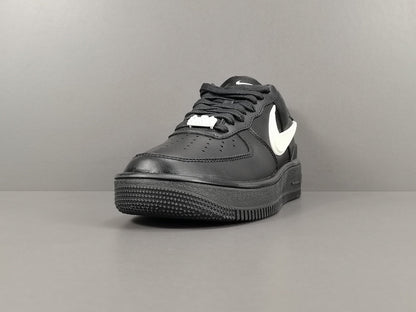 AIR Force 1 - Ambush Sneakers - Black Unisex Streetwear Limited Edition - Introducing the Nike Air Force 1 Ambush Black C a true embodiment of sleekness, style,