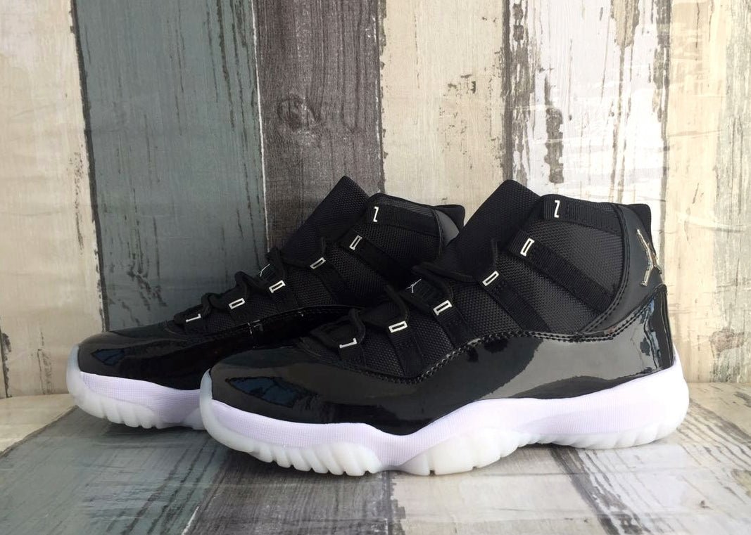 AIR Jordan 11 'black Silver' Unisex Streetwear Limited Edition - **Air Jordan 11 'Black Silver'** The Air Jordan 11 'Black Silver' is a sleek and